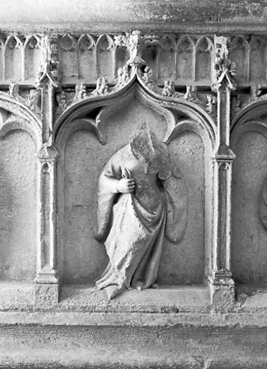 Détail : 2ème pleurant (en partant de la gauche). © Région Bourgogne-Franche-Comté, Inventaire du patrimoine