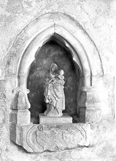 Eglise abbatiale : niche de la chapelle des tombeaux. © Région Bourgogne-Franche-Comté, Inventaire du patrimoine
