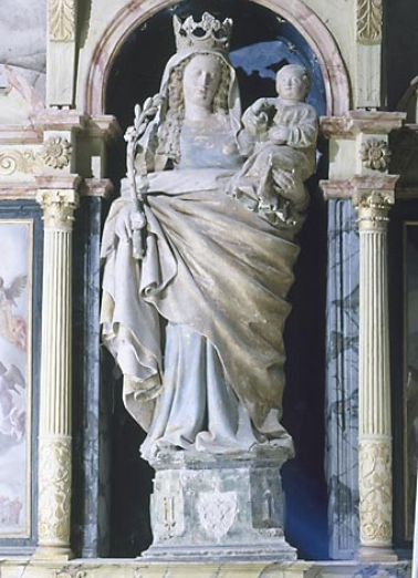 Vierge à l'enfant, vue de face. © Région Bourgogne-Franche-Comté, Inventaire du patrimoine