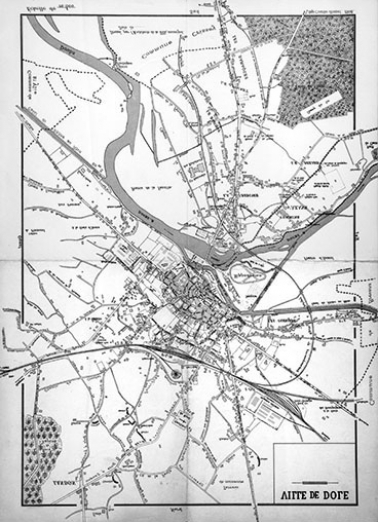 Ville de Dole [plan]. © Région Bourgogne-Franche-Comté, Inventaire du patrimoine
