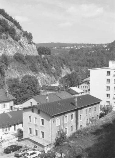 Vue d'ensemble plongeante depuis l'est. © Région Bourgogne-Franche-Comté, Inventaire du patrimoine