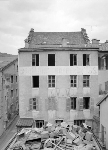 Immeuble : façade postérieure. © Région Bourgogne-Franche-Comté, Inventaire du patrimoine