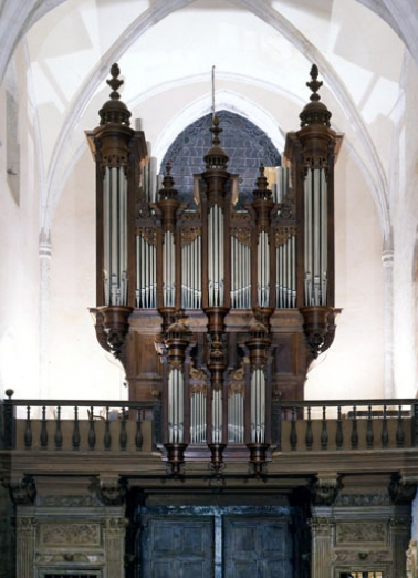 Grand orgue, vu de face. © Région Bourgogne-Franche-Comté, Inventaire du patrimoine