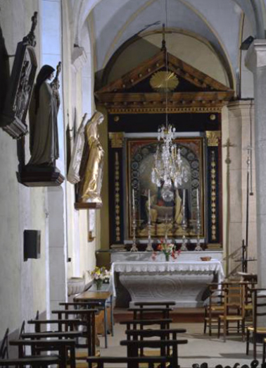 L'autel latéral nord. © Région Bourgogne-Franche-Comté, Inventaire du patrimoine