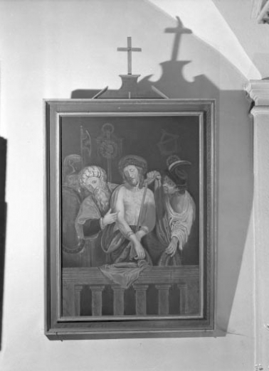 Première station : Jésus est condamné à mort. © Région Bourgogne-Franche-Comté, Inventaire du patrimoine Première station : Jésus est condamné à mort. © Région Bourgogne-Franche-Comté, Inventaire du patrimoine