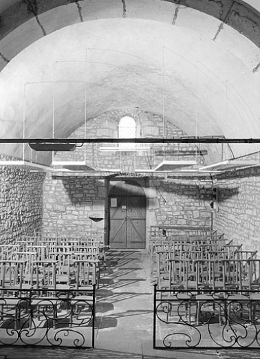 La nef vue depuis le choeur (vue verticale). © Région Bourgogne-Franche-Comté, Inventaire du patrimoine