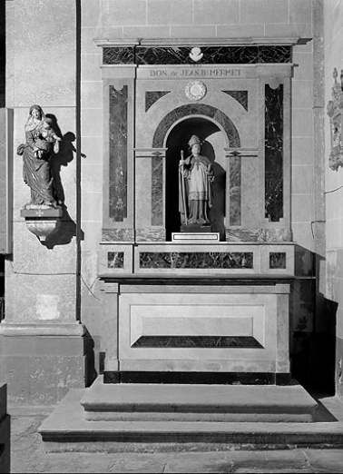 L'autel retable sud. © Région Bourgogne-Franche-Comté, Inventaire du patrimoine