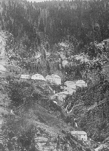 De Saint-Claude (Jura) à Septmoncel. Les Moulins de Montépile = Source du Flumen. © Région Bourgogne-Franche-Comté, Inventaire du patrimoine