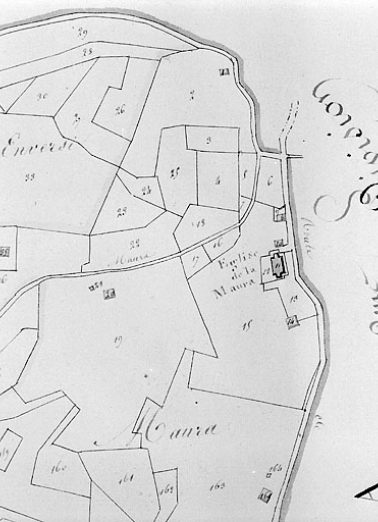 Plan-masse et de situation. Dessin, 1812. Extrait du plan cadastral, commune de Septmoncel, section G, feuille 1, échelle 1:5000. © Région Bourgogne-Franche-Comté, Inventaire du patrimoine