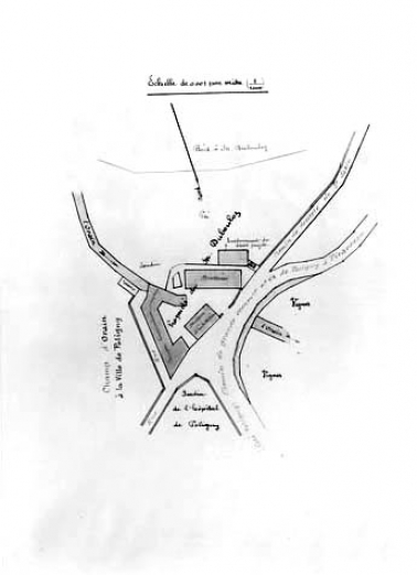 [Plan-masse des bâtiments de la brasserie Dubouloz]. © Région Bourgogne-Franche-Comté, Inventaire du patrimoine
