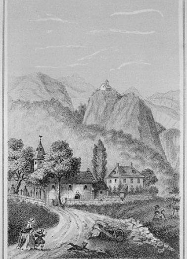 Eglise de Vaux-les-Molinges et Chapelle de St-Romain. © Région Bourgogne-Franche-Comté, Inventaire du patrimoine