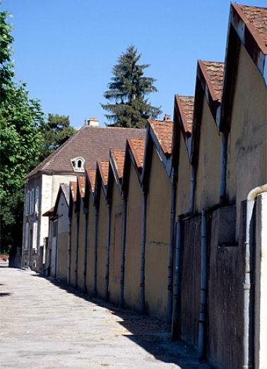 Façades sud et sheds des magasins industriels. © Région Bourgogne-Franche-Comté, Inventaire du patrimoine