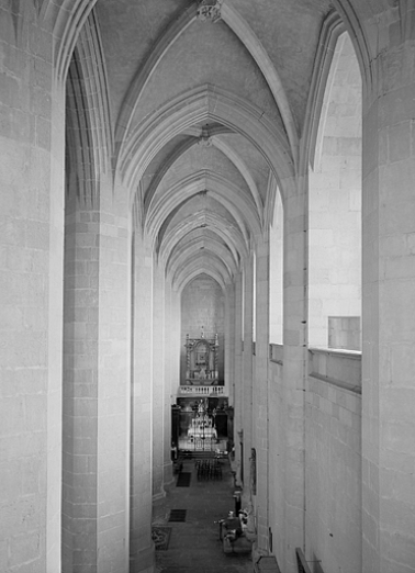 Vue du collatéral sud vers l'est depuis la coursière basse. © Région Bourgogne-Franche-Comté, Inventaire du patrimoine