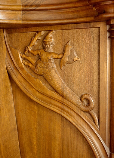 Parclose à droite de la onzième stalle haute. © Région Bourgogne-Franche-Comté, Inventaire du patrimoine