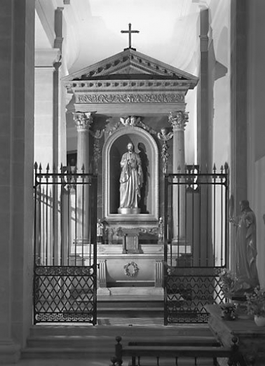 L'autel retable sud. © Région Bourgogne-Franche-Comté, Inventaire du patrimoine