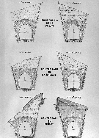 [Têtes des souterrains de la Pointe, du Grépillon et du Châlet, communes de Morbier et de Tancua], [1919]. © Région Bourgogne-Franche-Comté, Inventaire du patrimoine