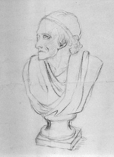 Buste de Voltaire, d'après une sculpture de Jean-Antoine Houdon. © Région Bourgogne-Franche-Comté, Inventaire du patrimoine