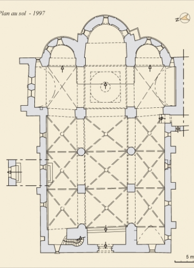 Plan au sol. © Région Bourgogne-Franche-Comté, Inventaire du patrimoine