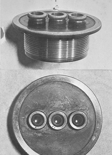 [Vue d'ensemble des deux oculaires triples], fin 19e siècle. © Région Bourgogne-Franche-Comté, Inventaire du patrimoine