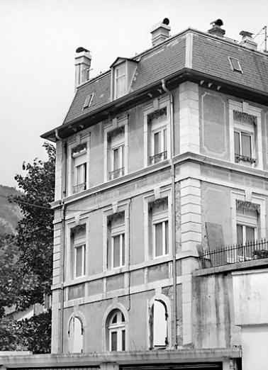 Elévation postérieure. © Région Bourgogne-Franche-Comté, Inventaire du patrimoine