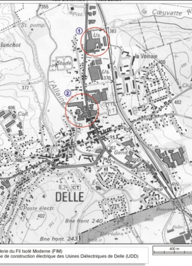 Carte de localisation des oeuvres étudiées. © Région Bourgogne-Franche-Comté, Inventaire du patrimoine