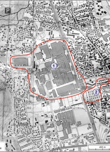 Carte de localisation des oeuvres étudiées. © Région Bourgogne-Franche-Comté, Inventaire du patrimoine
