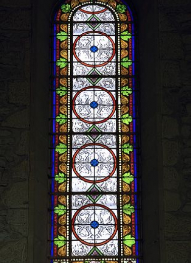 Une verrière décorative. © Région Bourgogne-Franche-Comté, Inventaire du patrimoine