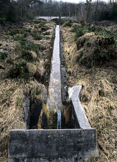 Viaduc de la Grande Roche : partie inférieure de l'aqueduc. © Région Bourgogne-Franche-Comté, Inventaire du patrimoine