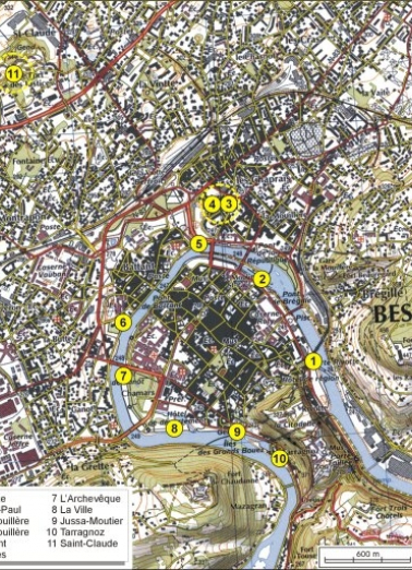 Carte de localisation des moulins. Carte topographique, IGN, 2000, échelle 1:25 000 agrandie à 1:20 000. Scan 25, licence n° 2000/CUIN/9036. © Région Bourgogne-Franche-Comté, Inventaire du patrimoine Carte de localisation des moulins. Carte topographique, IGN, 2000, échelle 1:25 000 agrandie à 1:20 000. Scan 25, licence n° 2000/CUIN/9036. © Région Bourgogne-Franche-Comté, Inventaire du patrimoine