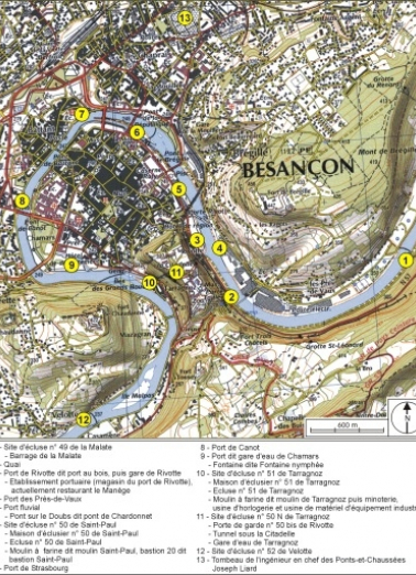 Carte de localisation des ouvrages. Carte topographique, IGN, 2000, échelle 1:25 000 agrandie à 1:20 000. Scan 25, licence n° 2000/CUIN/9036. © Région Bourgogne-Franche-Comté, Inventaire du patrimoine Carte de localisation des ouvrages. Carte topographique, IGN, 2000, échelle 1:25 000 agrandie à 1:20 000. Scan 25, licence n° 2000/CUIN/9036. © Région Bourgogne-Franche-Comté, Inventaire du patrimoine
