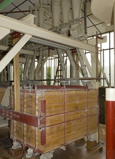 Détail d'un plansichter. © Région Bourgogne-Franche-Comté, Inventaire du patrimoine Détail d'un plansichter. © Région Bourgogne-Franche-Comté, Inventaire du patrimoine