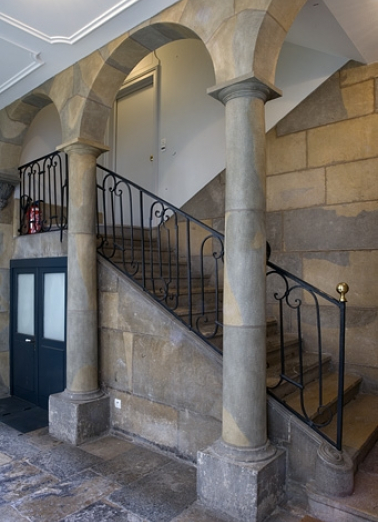 Vue d'ensemble de l'escalier. © Région Bourgogne-Franche-Comté, Inventaire du patrimoine