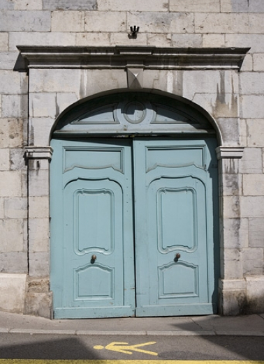 Détail du portail d'entrée sur rue. © Région Bourgogne-Franche-Comté, Inventaire du Patrimoine