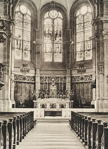 Intérieur : le choeur © Région Bourgogne-Franche-Comté, Inventaire du patrimoine