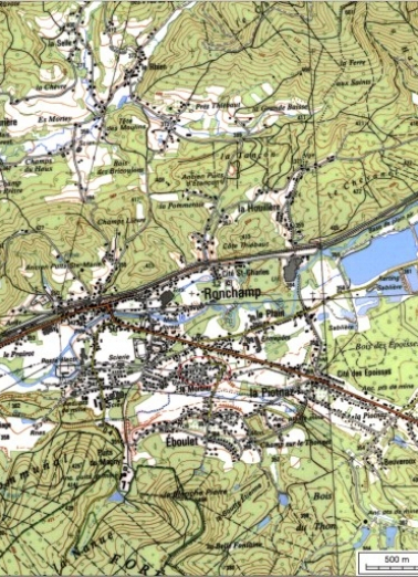 Carte de localisation. Carte topographique au 1:25000, I.G.N., Ballon d'Alsace, 3520 ET. SCAN 25 © IGN - 2008, Licence n°2008CISE29-68. © Région Bourgogne-Franche-Comté, Inventaire du patrimoine Carte de localisation. Carte topographique au 1:25000, I.G.N., Ballon d'Alsace, 3520 ET. SCAN 25 © IGN - 2008, Licence n°2008CISE29-68. © Région Bourgogne-Franche-Comté, Inventaire du patrimoine