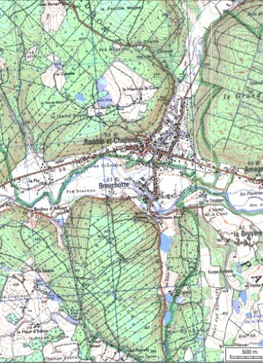 Carte de localisation. Carte topographique au 1:25000, I.G.N., Luxeuil-les-Bains, 3420 E. SCAN 25 © IGN - 2008, Licence n°2008CISE29-68. © Région Bourgogne-Franche-Comté, Inventaire du patrimoine