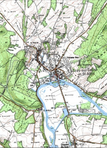 Carte de localisation. Carte topographique au 1:25000, I.G.N., Port-sur-Saône, 3321 E. SCAN 25 © IGN - 2008, Licence n°2008CISE29-68. © Région Bourgogne-Franche-Comté, Inventaire du patrimoine Carte de localisation. Carte topographique au 1:25000, I.G.N., Port-sur-Saône, 3321 E. SCAN 25 © IGN - 2008, Licence n°2008CISE29-68. © Région Bourgogne-Franche-Comté, Inventaire du patrimoine