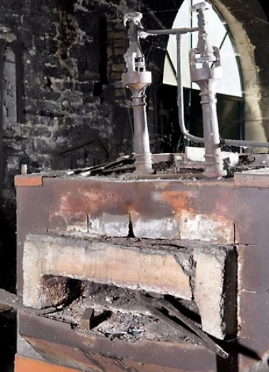 Atelier est. Détail de l'ouverture d'un four à gaz Thermidor. © Région Bourgogne-Franche-Comté, Inventaire du patrimoine