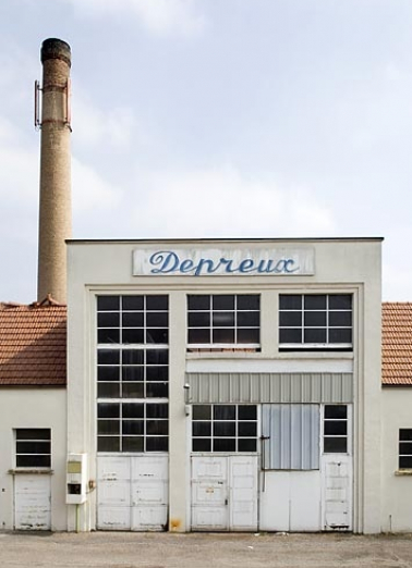 Cheminée et façade antérieure de l'ancienne chaufferie. © Région Bourgogne-Franche-Comté, Inventaire du patrimoine