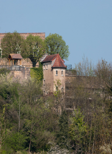 Bâtiment (H), tour d'escalier. © Région Bourgogne-Franche-Comté, Inventaire du patrimoine
