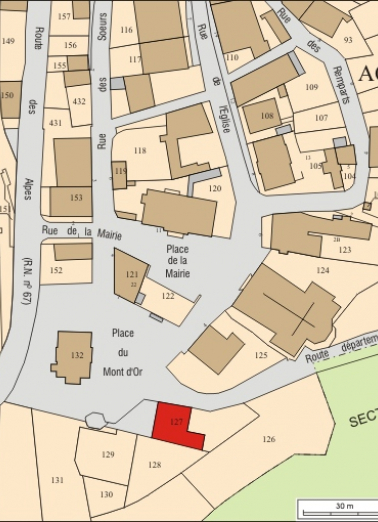 Plan masse et de situation. © Région Bourgogne-Franche-Comté, Inventaire du patrimoine