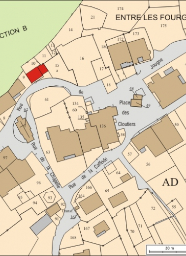 Plan masse et de situation. © Région Bourgogne-Franche-Comté, Inventaire du patrimoine