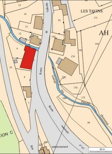 Plan masse et de situation. © Région Bourgogne-Franche-Comté, Inventaire du patrimoine