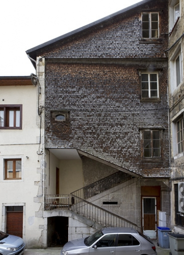 Escalier sud. © Région Bourgogne-Franche-Comté, Inventaire du patrimoine