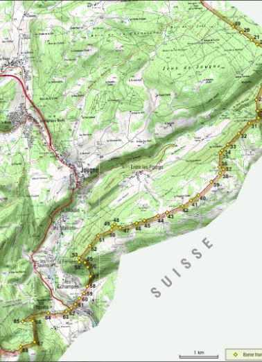 Carte de localisation. © Région Bourgogne-Franche-Comté, Inventaire du patrimoine