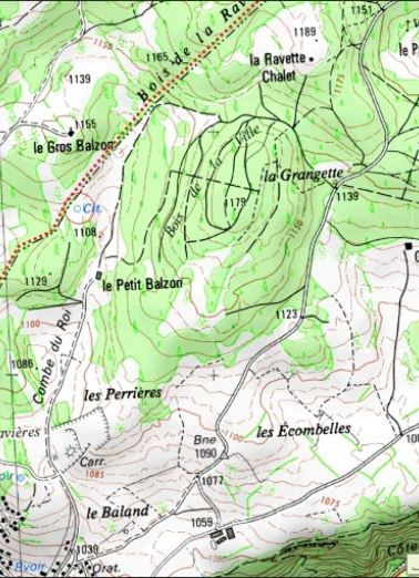 Carte de localisation. Extrait de la carte IGN, échelle 1/12 500 ; SCAN 25 (c) IGN - 2008, Licence n° 2008CISE29-68. © Région Bourgogne-Franche-Comté, Inventaire du patrimoine ; SCAN 25  IGN - 2008, Licence n° 2008CISE29-68