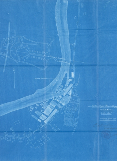 Les Fils de Peugeot Frères à Valentigney. Usine de Beaulieu [plan de situation]. © Région Bourgogne-Franche-Comté, Inventaire du patrimoine