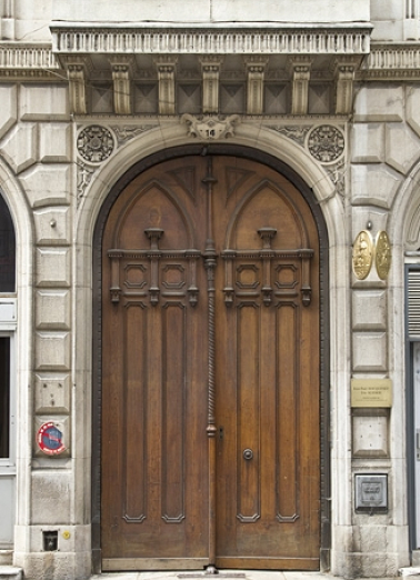 Vue des vantaux du portail d'entrée. © Région Bourgogne-Franche-Comté, Inventaire du Patrimoine