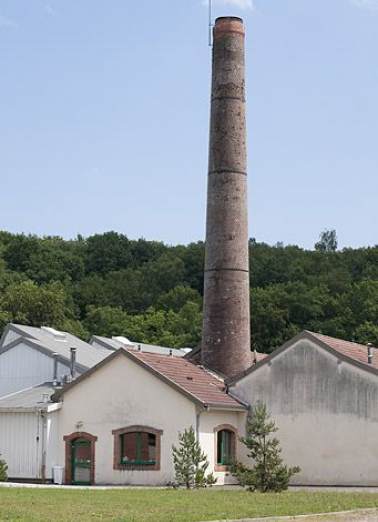 Cheminée et pignons nord des ateliers. © Région Bourgogne-Franche-Comté, Inventaire du patrimoine