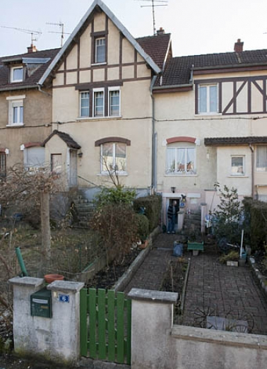 Cité du Congo. Détail de la façade antérieure. © Région Bourgogne-Franche-Comté, Inventaire du patrimoine